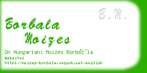 borbala moizes business card
